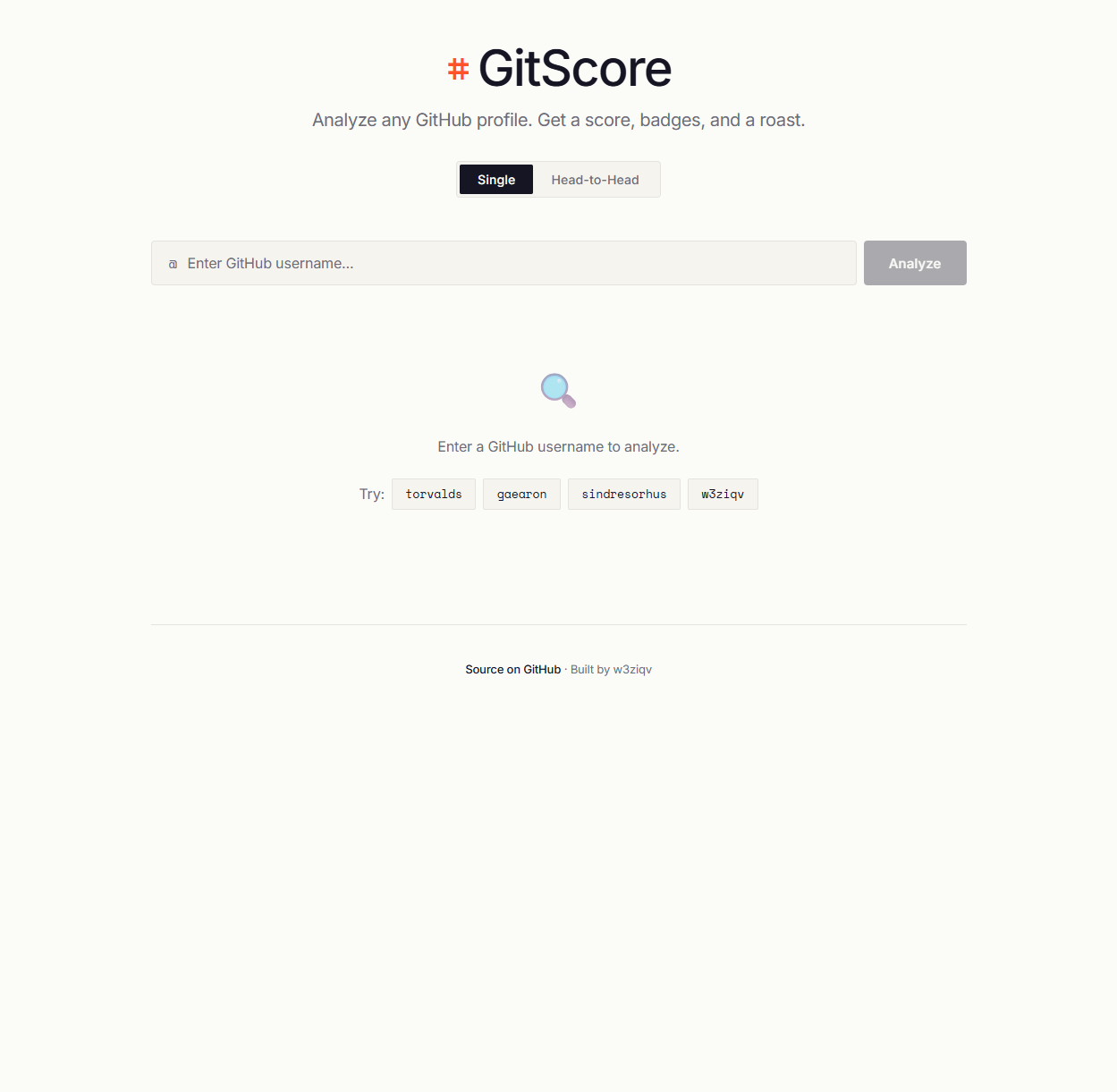GitScore screenshot